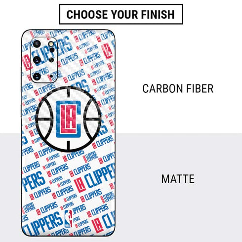 NBA Los Angeles Clippers Blast Text Galaxy S20 Plus Skin